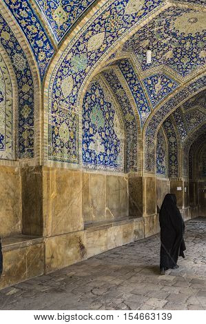 Details Of Sheikh Lotfollah Mosque In Isfahan, Iran