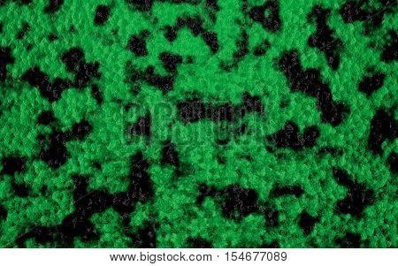 Green graphic background texture with black spots
