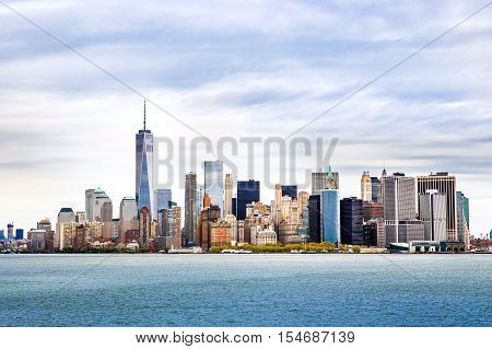 New York City panorama with Manhattan Skyline