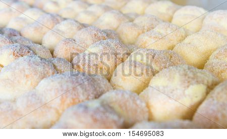 Group Of Carnival Tortelli Stuffed With Custard