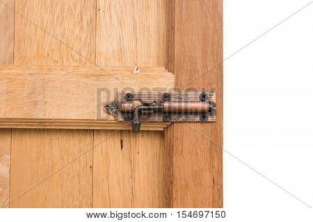 door lock and latch isolated, Door handle with lock.