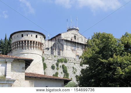 ancient castle in Brescia, a city in northern Italy