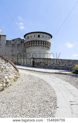 ancient castle in Brescia, a city in northern Italy