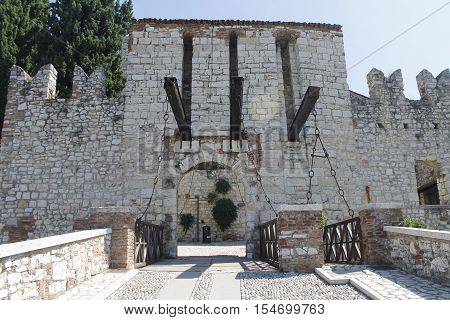 ancient castle in Brescia, a city in northern Italy