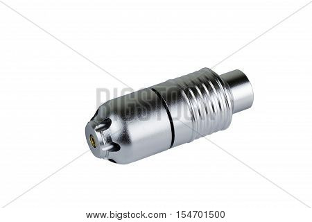 Grenade with balls for Airsoft weapon on a white background. airsoft game