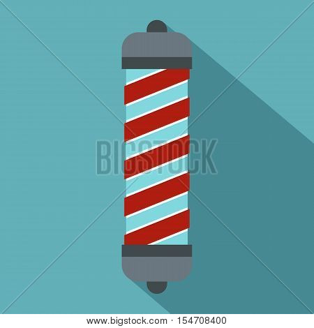Hair curler icon. Flat illustration of hair curler vector icon for web isolated on baby blue background