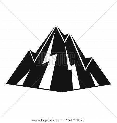 Rock icon. Simple illustration of rock vector icon for web