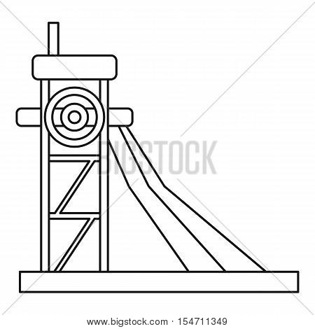 Equipment for washing rocks icon. Outline illustration of equipment for washing rocks vector icon for web