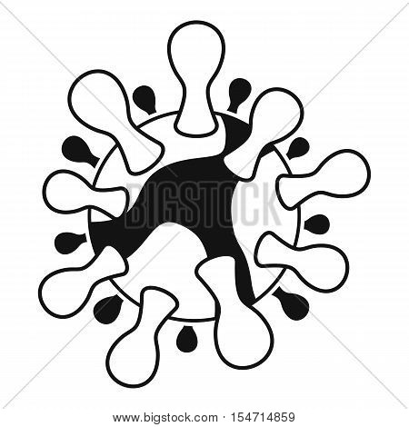 AIDS virus icon. Simple illustration of aids virus vector icon for web