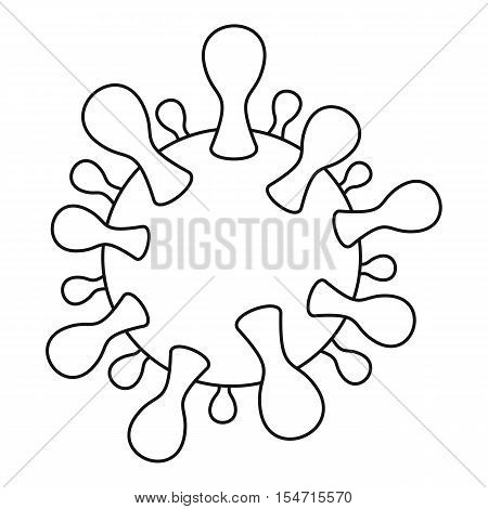 AIDS virus icon. Outline illustration of aids virus vector icon for web