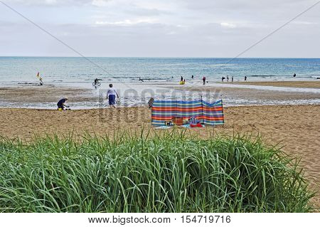 Coldingham Sands in Scotland United Kingdom 07.08.2015