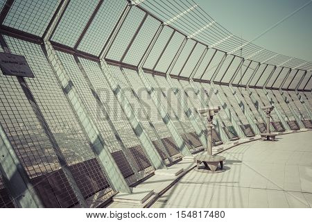 Teheran, Iran - October 05, 2016:  Observation Deck At Milad Tower In Tehran On October 05, 2016. Th