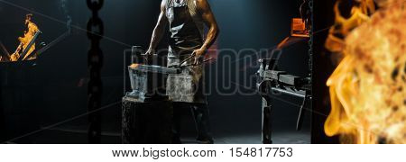 Blacksmith working