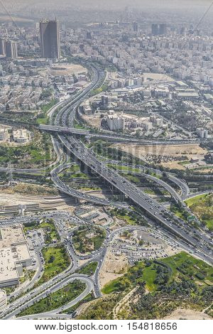 Teheran, Iran - October 05, 2016: View From The Milad Tower In Tehran, Iran.