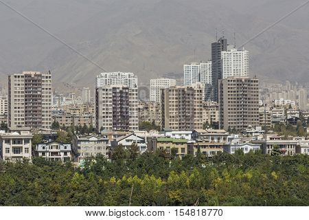 Teheran, Iran - October 05, 2016: View From The Milad Tower In Tehran, Iran.