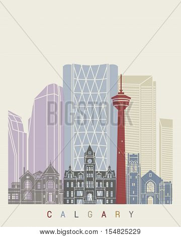 Calgary Skyline Poster