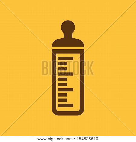 Baby bottle icon. Baby milk bottle design. baby water bottle symbol. web. graphic. JPG. AI. app. logo. object. flat. image. sign. eps. art. picture - stock vector