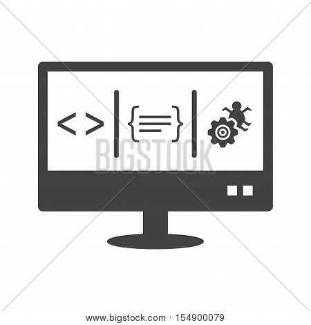 Dashboard, mainpage, desktop icon vector image. Can also be used for software development. Suitable for mobile apps, web apps and print media.