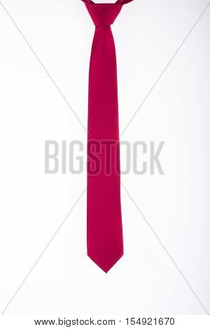 silk tie on a white background closeup