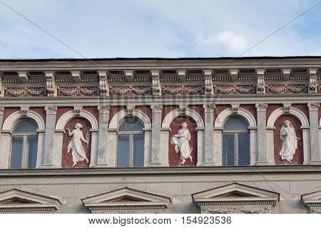 classic architectural style building in Brasov Romania Transylvania Europe