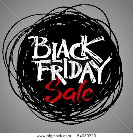 Black Friday grunge lettering. Eps8. RGB Global colors