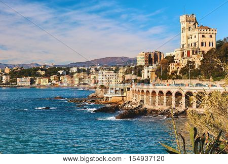View of Genova. Largest Italian port city