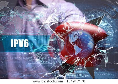 Business, Technology, Internet And Network Security. Ipv6