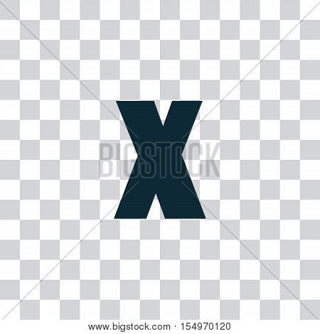 Letter X vector, logo. Useful as branding symbol, corporate identity, alphabet element, transparent clip art and illustration.