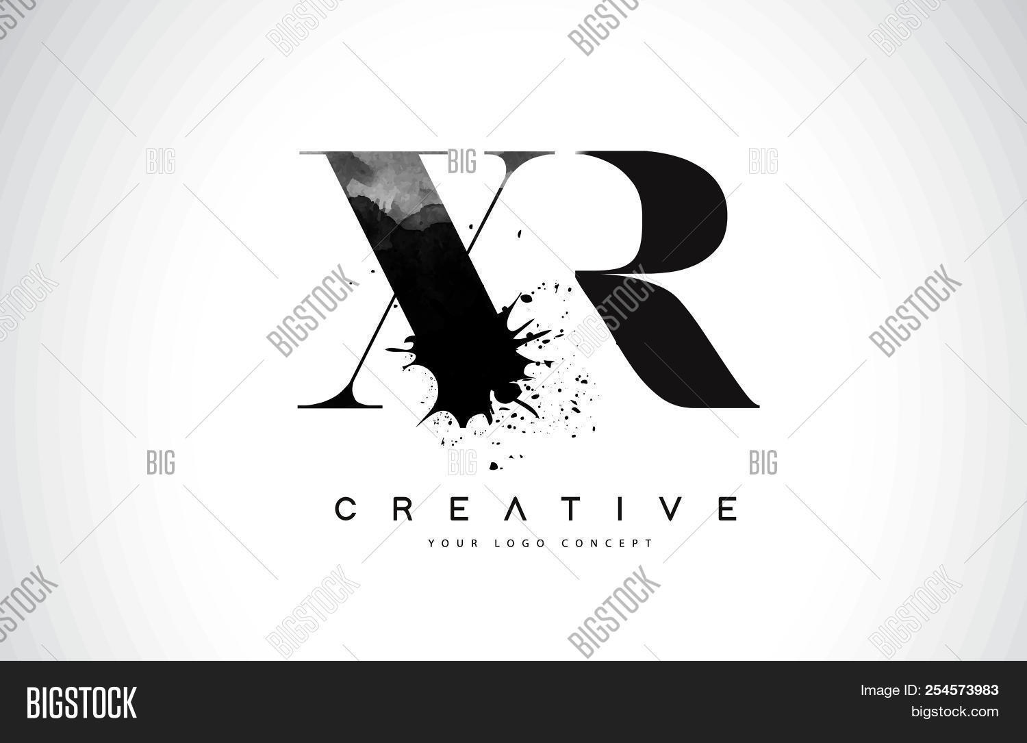 Xr X R Letter Logo Vector & Photo (Free Trial) | Bigstock