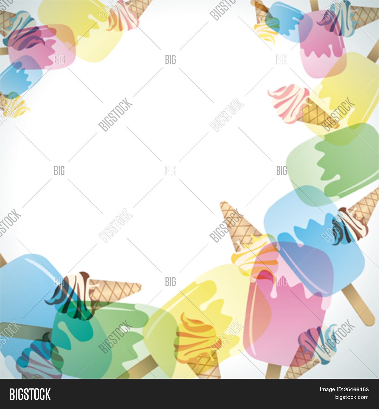 Ice Cream Frame. Vector & Photo (Free Trial) Bigstock