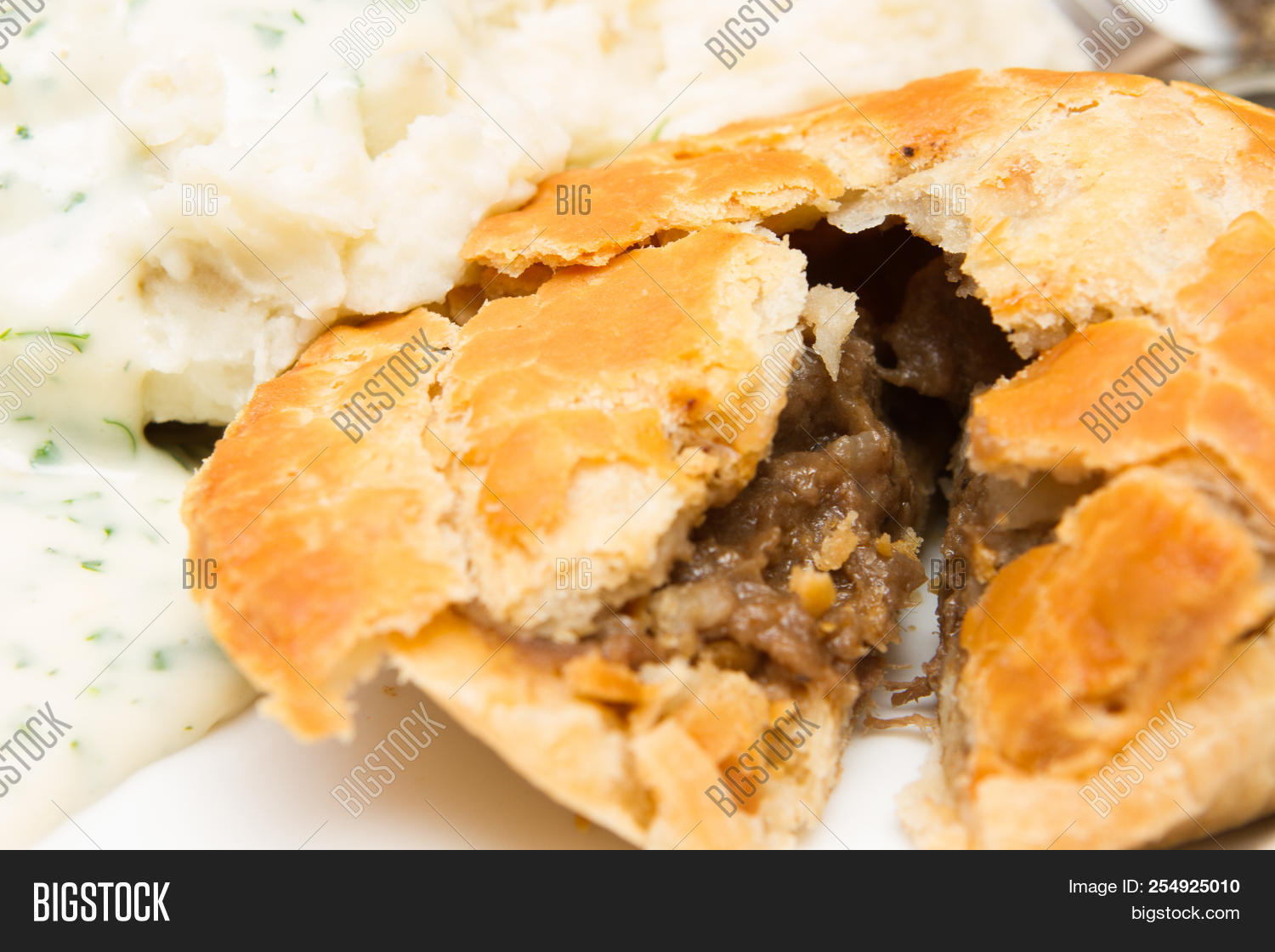 Pie Mash Traditional Image & Photo (Free Trial) Bigstock