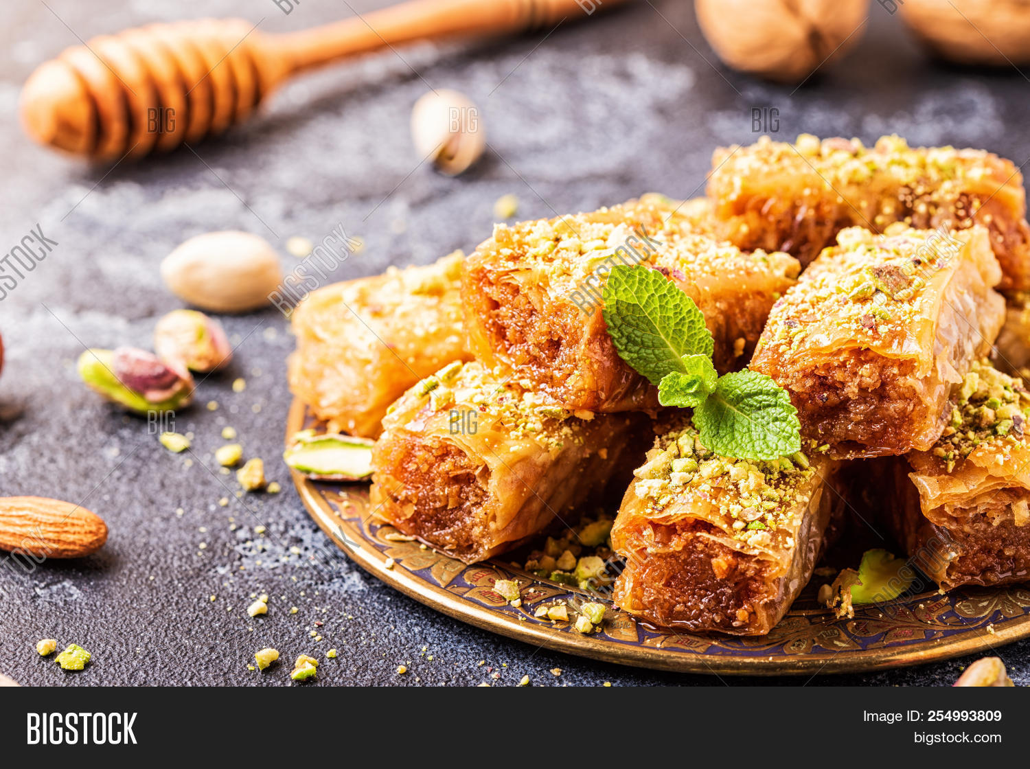 Homemade Baklava Nuts Image & Photo (Free Trial) Bigstock