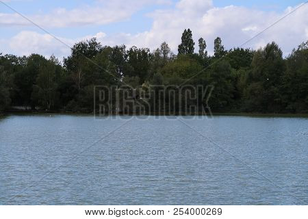 View On The Dombes River In The French Countryside
