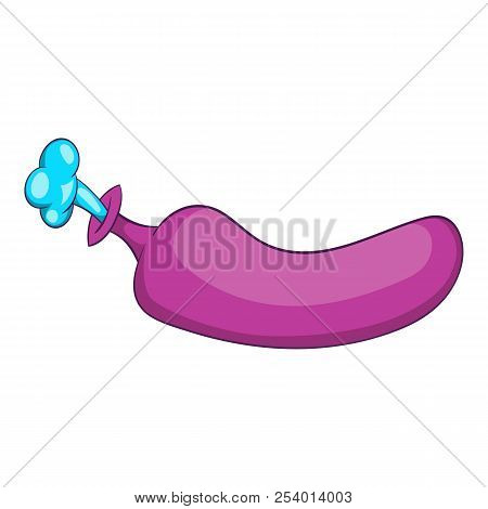 Whoopee Cushion Toy Icon In Cartoon Style Isolated On White Background Illustration