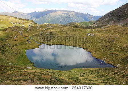Beautiful Glacial Lake In The Mountains - Europe