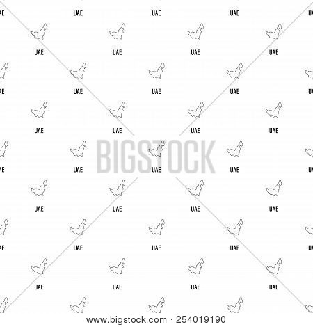Uae Map Thin Line. Simple Illustration Of Uae Map Isolated On White Background