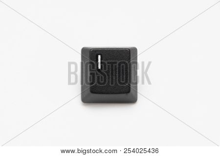 Single Black Keys Of Keyboard With Different Letters
