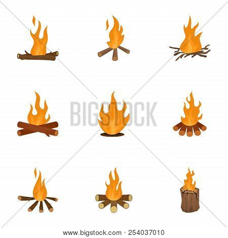 Brome Grass Icons Set. Cartoon Set Of 9 Brome Grass Vector Icons For Web Isolated On White Backgroun