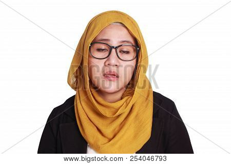 Young Businesswoman Tired, Asleep Expression