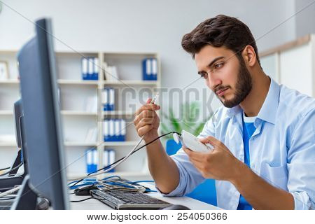 Frustrated young man due to weak internet reception