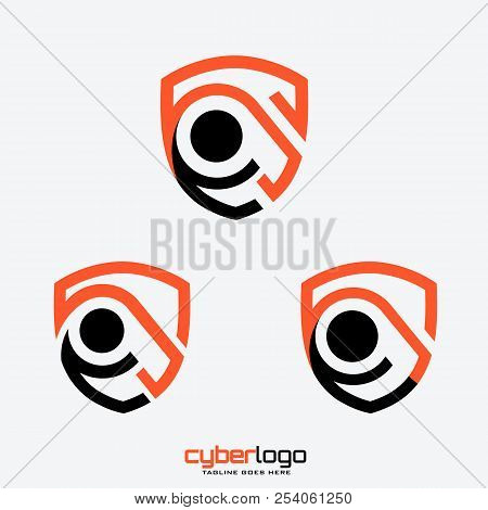 Abstract Shield Logo, Security And Protection Symbol, Vector Logo For Industry And Business, Logo Te