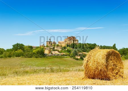 Panoramic Landscape With French Castle Biron Germany