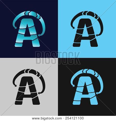 Letter A Logo. A Letter Design Vector Template.