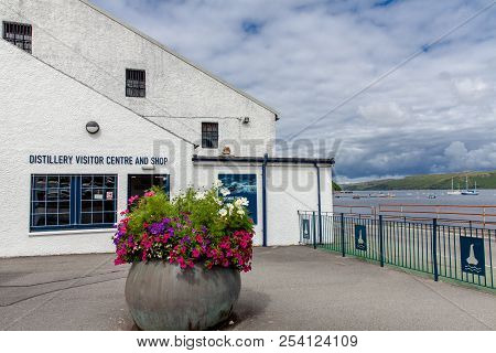 Scotland, Isle Of Skye - July 2018: Talisker Whisky Distillery