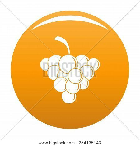 Mellow Grape Icon. Simple Illustration Of Mellow Grape Icon For Any Design Orange