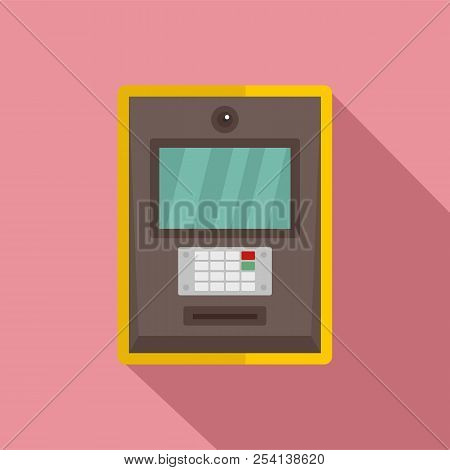 Atm Icon. Flat Illustration Of Atm Icon For Web Design