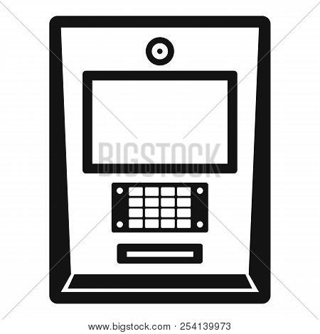 Atm Icon. Simple Illustration Of Atm Icon For Web Design Isolated On White Background