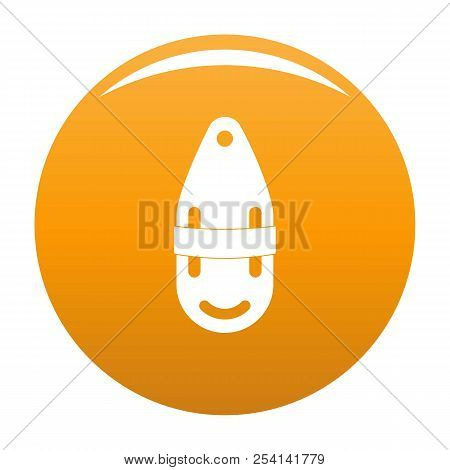 Plastic Bobber Icon. Simple Illustration Of Plastic Bobber Icon For Any Design Orange