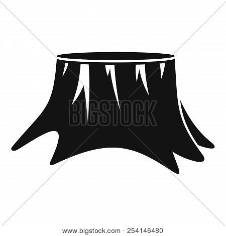 Old Stump Icon. Simple Illustration Of Old Stump Icon For Web Design Isolated On White Background