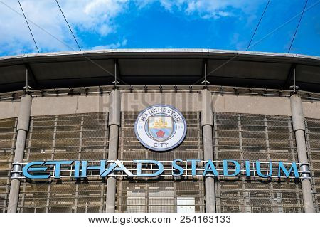 Manchester, United Kingdom - May 19 2018: Manchester City Football Club Founded In 1880 In Mancheste